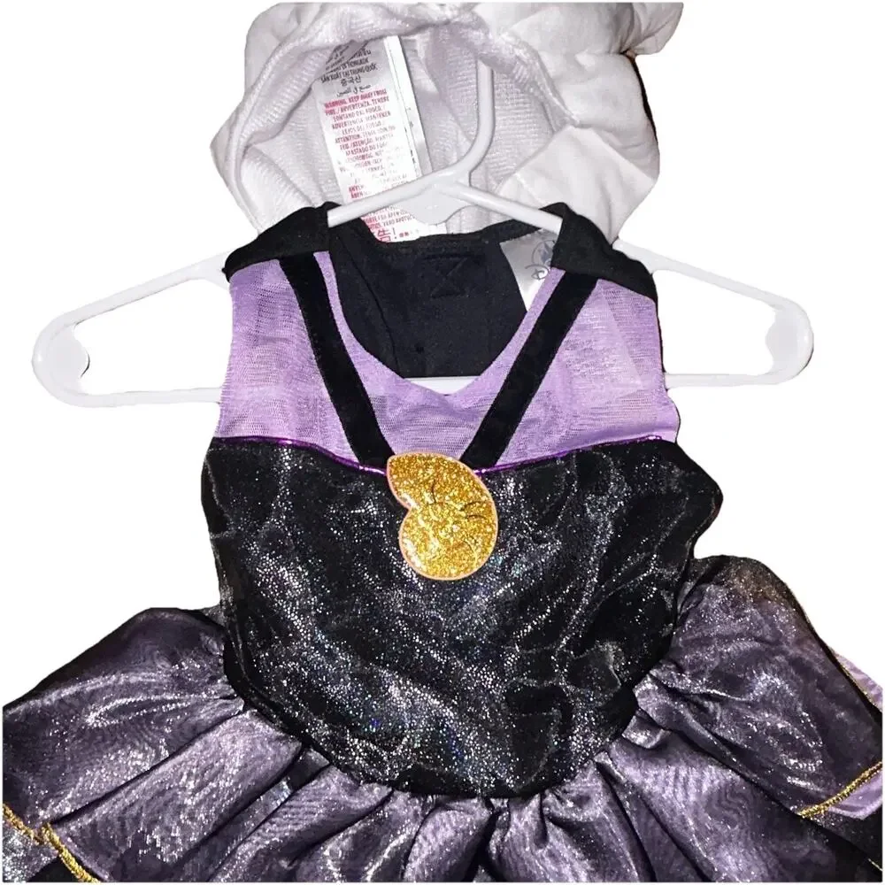 Baby Girls Disney Little Mermaid purple Ursula dress Costume size 6-12 months